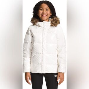 ❄️ Girls North Face Down Fleece-Lined Parka Coat